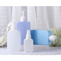 Groothandel aangepast Logo Square HDPE Cosmetische verpakking Plastic shampoo -flessen met lotionpomp